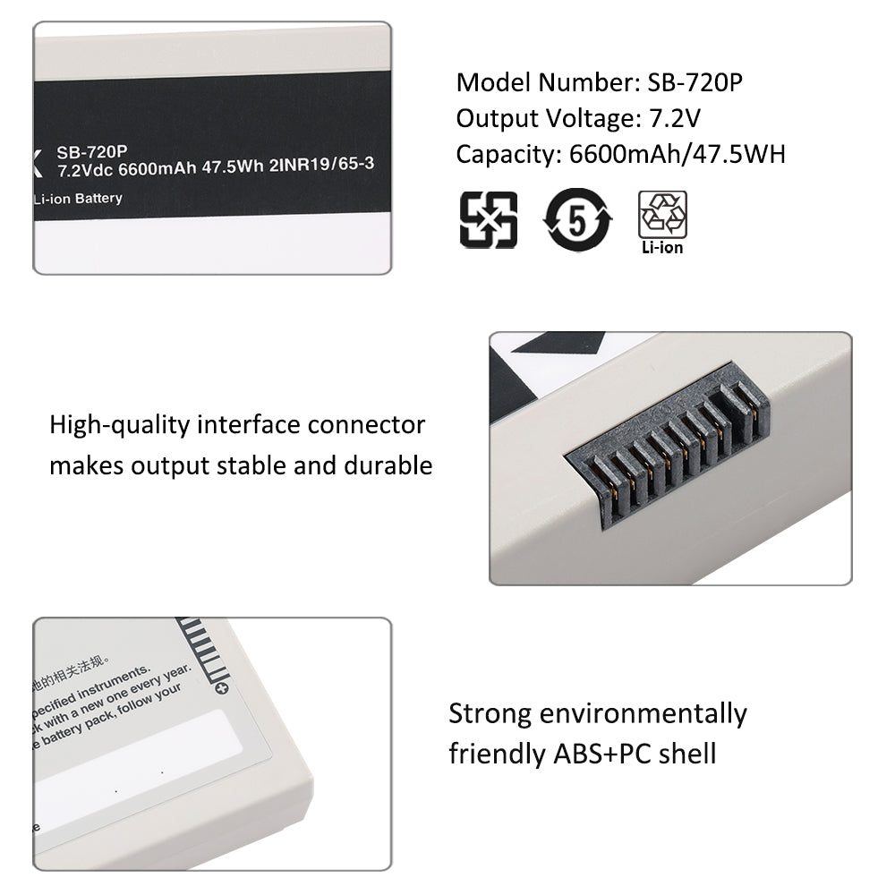 SB-720P Rechargeable Li-ion Battery For Lifescope SVM-7200 Vital Signs Monitor