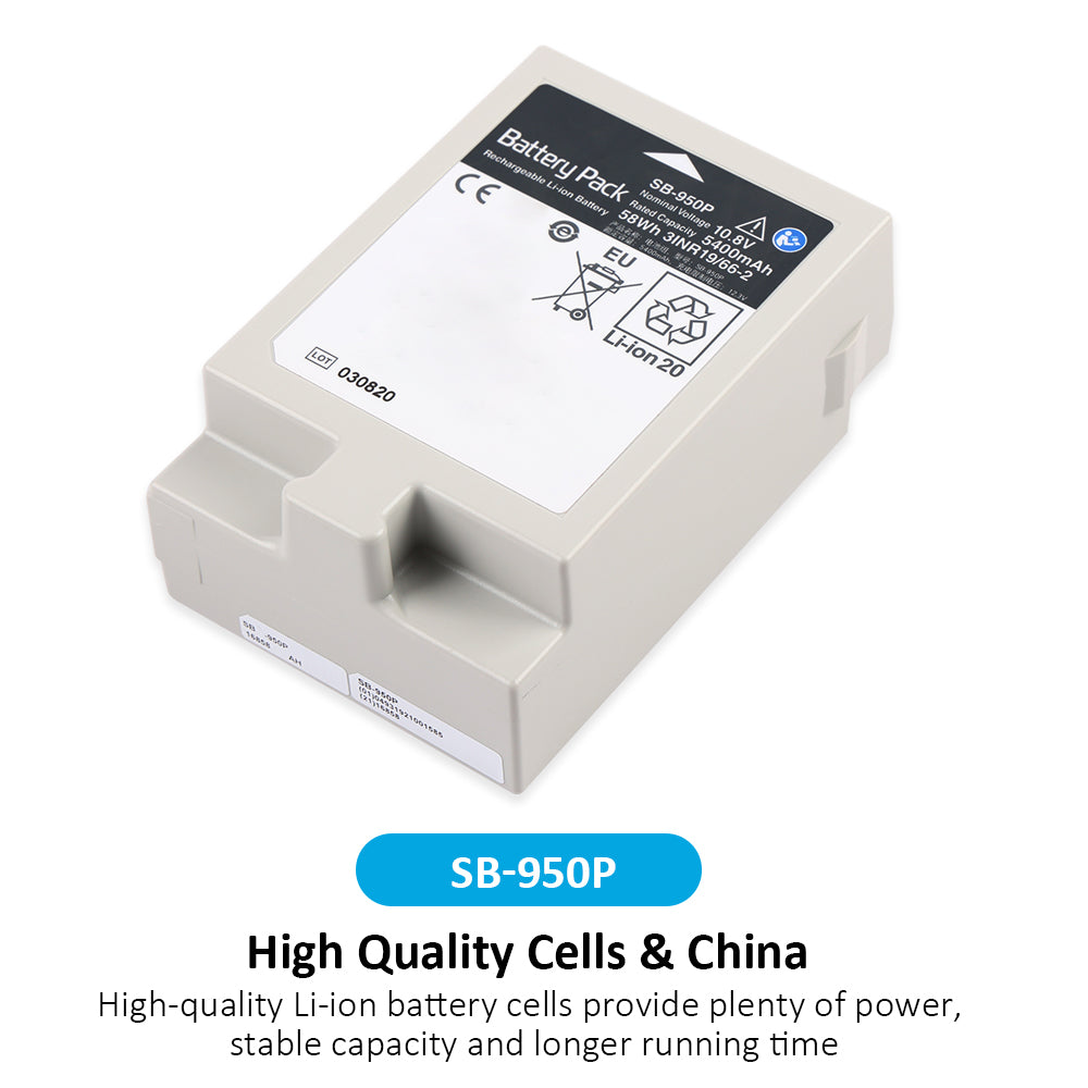 SB-950P Li-ion Battery For Nihon Kohden Lifescope G5 CSM-1501 Typ SB-950P-CL