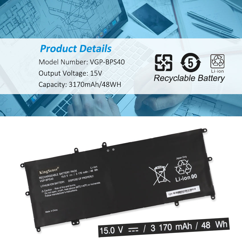 SONY-VGP-BPS40-3170mAh-Laptop-battery