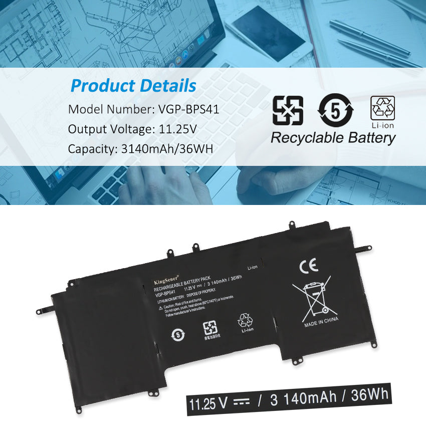 SONY-VGP-BPS41-3140mAh-Laptop-battery
