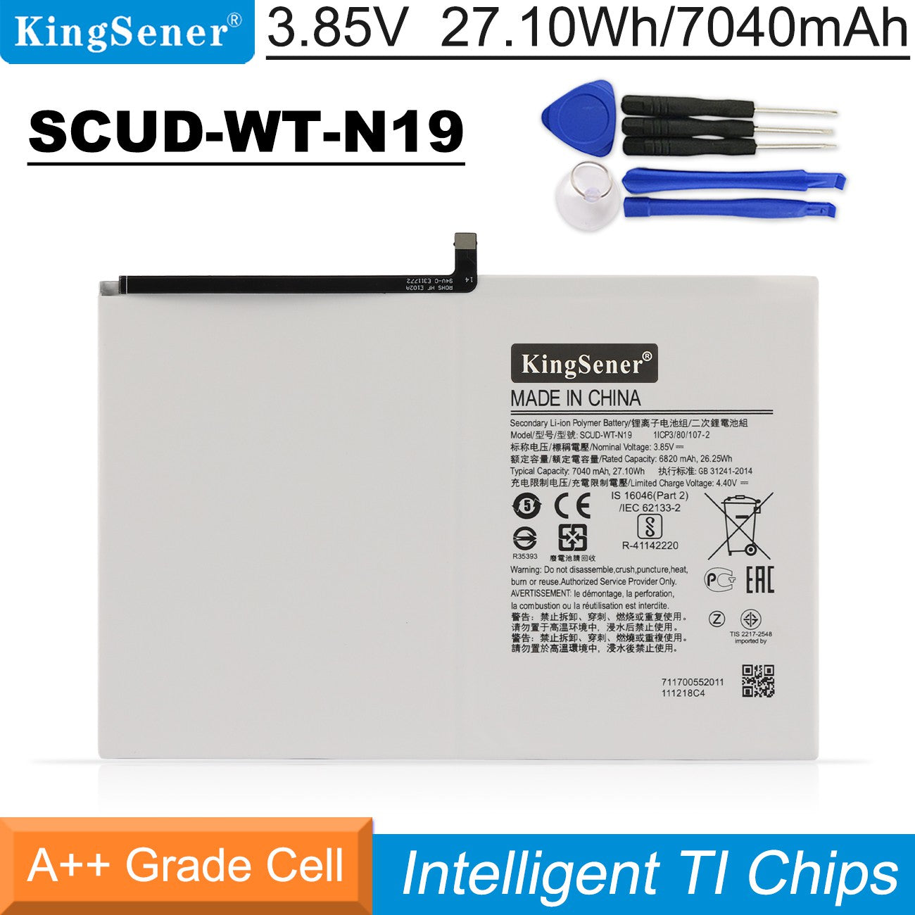 Per Samsung Galaxy Tab A7 10.4 (2020) T500 / 505 Batteria Per Samsung Galaxy Tab A7 10.4 (2020) T500 / 505 Batteria
