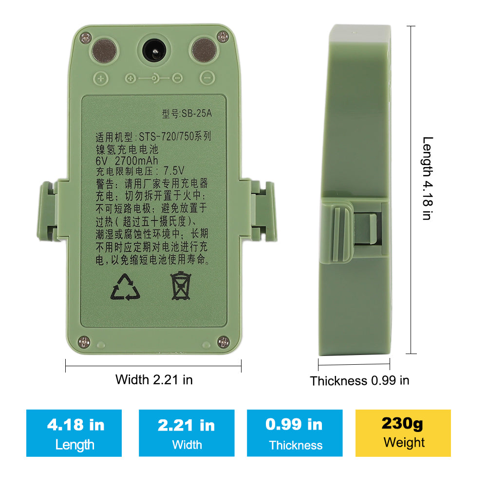 Sanding-SB-25A-2700mAh-Total-Station-Battery