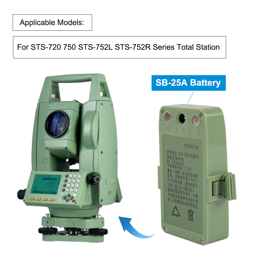 Sanding-SB-25A-2700mAh-Total-Station-Battery