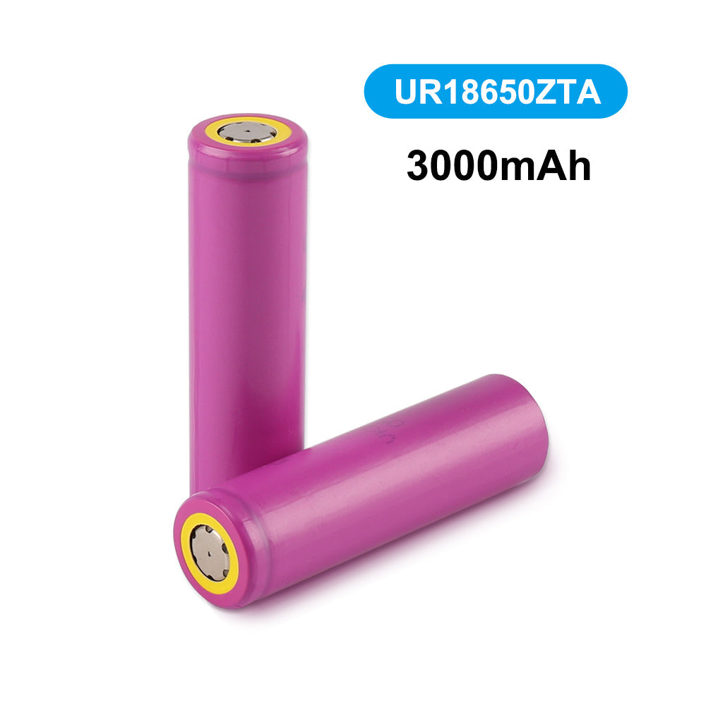 UR18650ZTA 18650 バッテリー - Sanyo Panasonic 3000mAh 3.7V