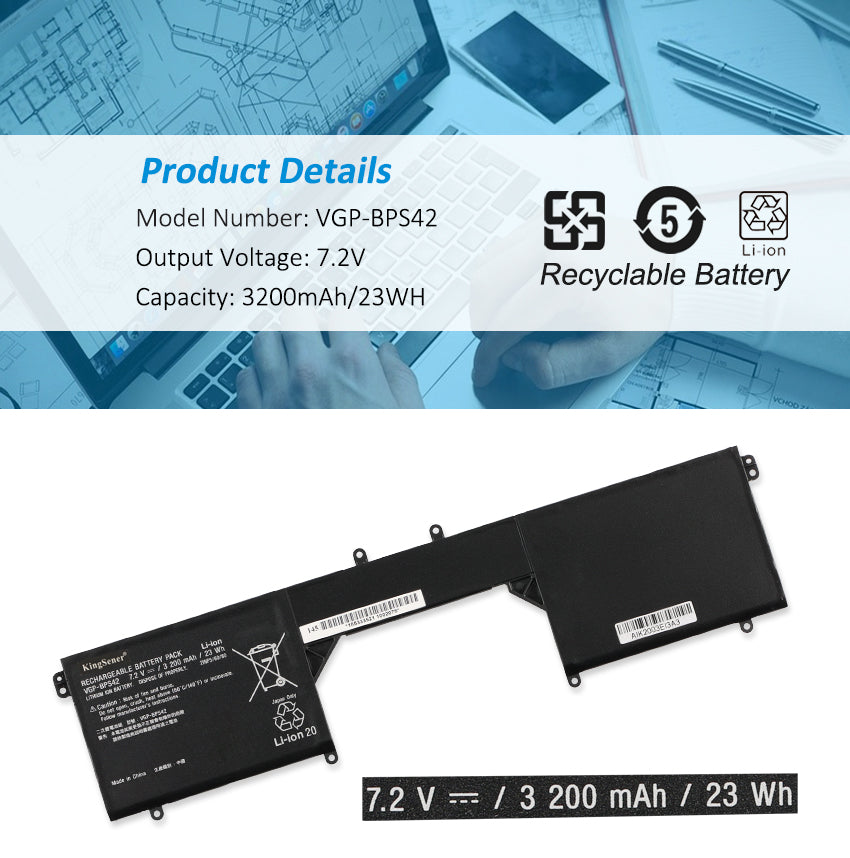 Sony-VGP-BPS42-7.2V-23WH-Laptop-Battery