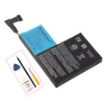 F7A Steam Deck 50.3Wh 6500mAh battery plus glue remover, spudger, screwdriver and pry tool, studio shot