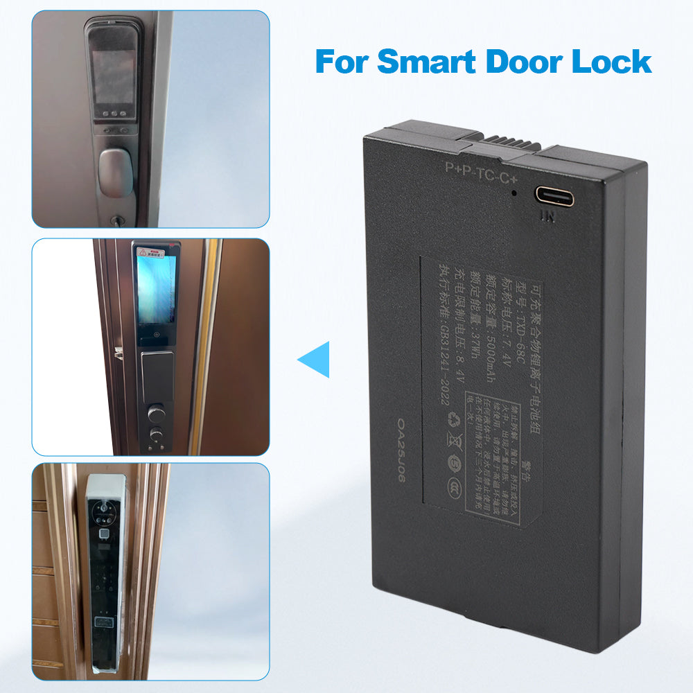TXD-68C-5000mAh-Smart-Lock-Battery