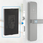 TXD-K10 battery fits perfectly into smart door lock compartment, compatible with most fingerprint keypad locks