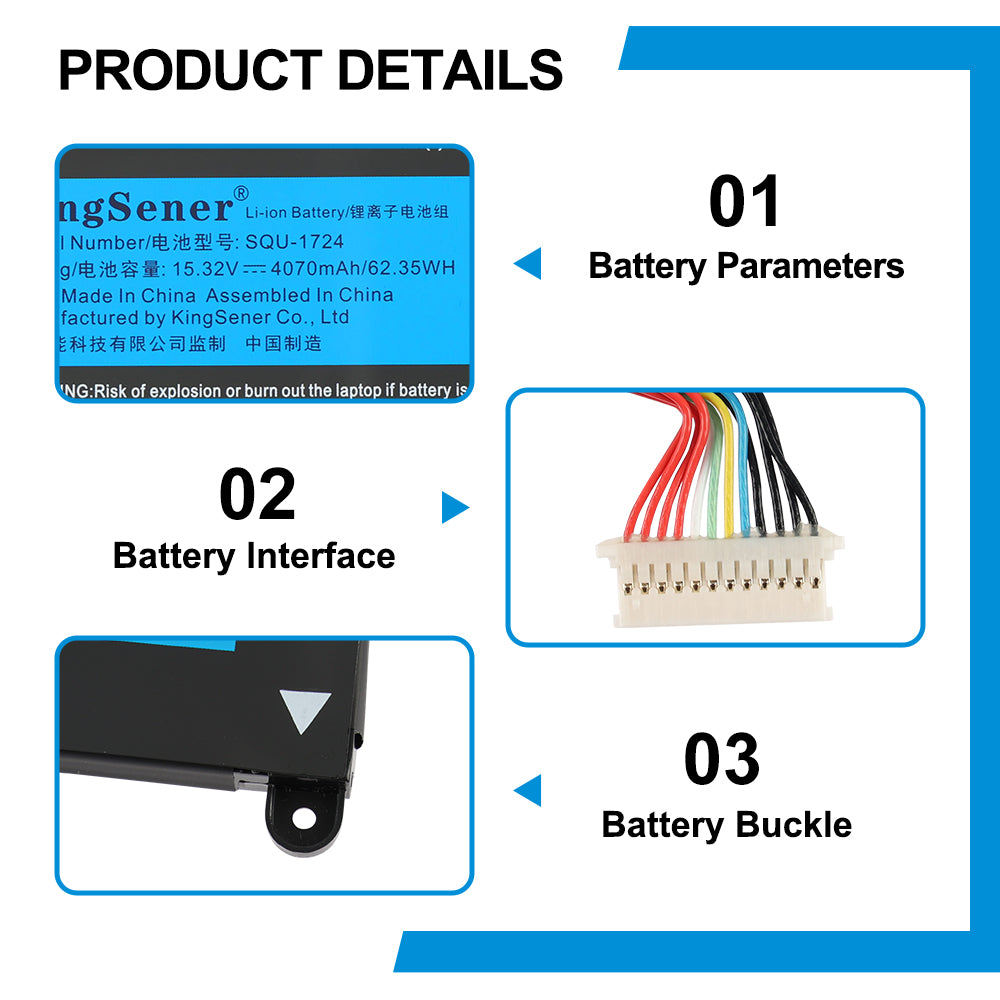 ThundeRobot-SQU-1724-15.32V-62.35Wh-Laptop-Battery