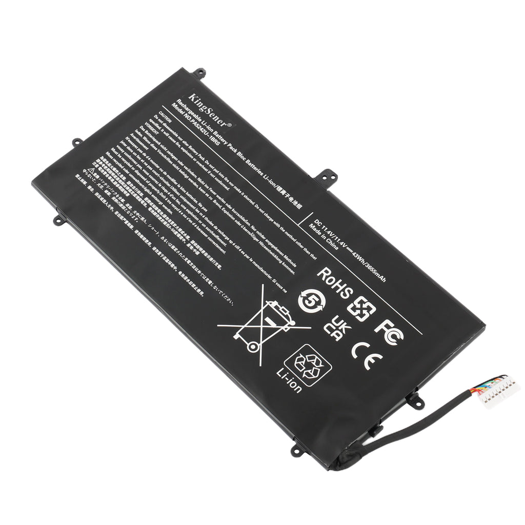 PA5242U-1BRS Laptop Battery for Toshiba Satellite Radius 12 - Front View on White