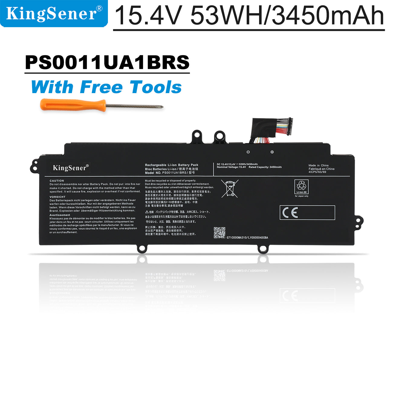 PS0010UA1BRS Laptop Battery For Toshiba Dynabook Portege X30W-J