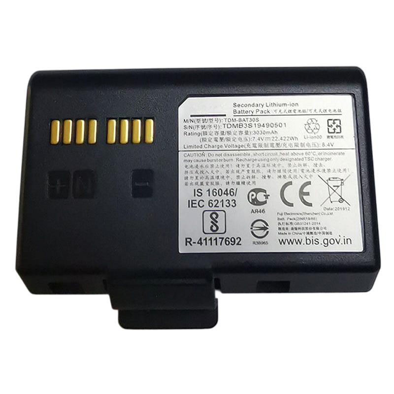 Tsc-TDM-BAT30S-7.4V-3030mAh-Printer-Battery