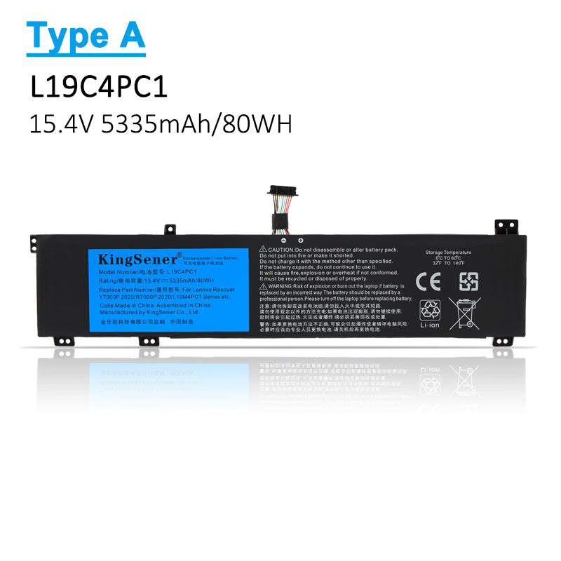 Bateria Kingsener L19C4PC1 para laptop Lenovo Legion Y7000P R7000P 5P-15IMH05 Legion 5-15IMH05 5-15ARH05 Series L19C4PC0 5B10W86196 L19M4PC0 L19M4PC1 L19C4PC0