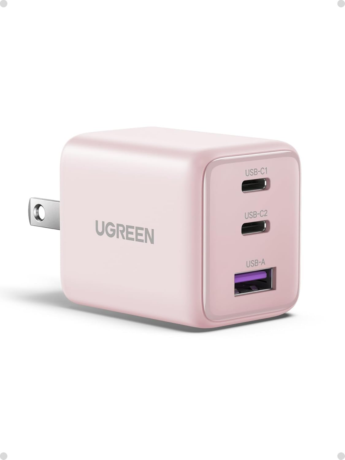 UGREEN 30W 3-Port GaN II USB-C Charger with 2 USB-C and USB-A