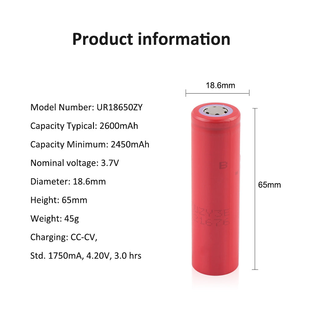 UR18650ZY-2600mAh