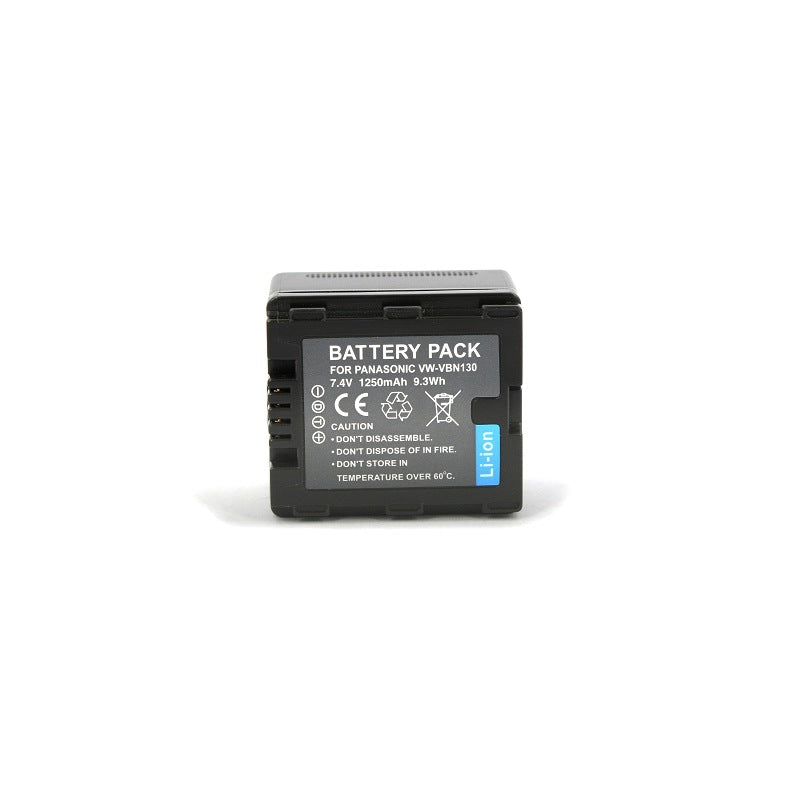 VW-VBN130-7.4V-1250mAh-Panasonic-Camera-Battery
