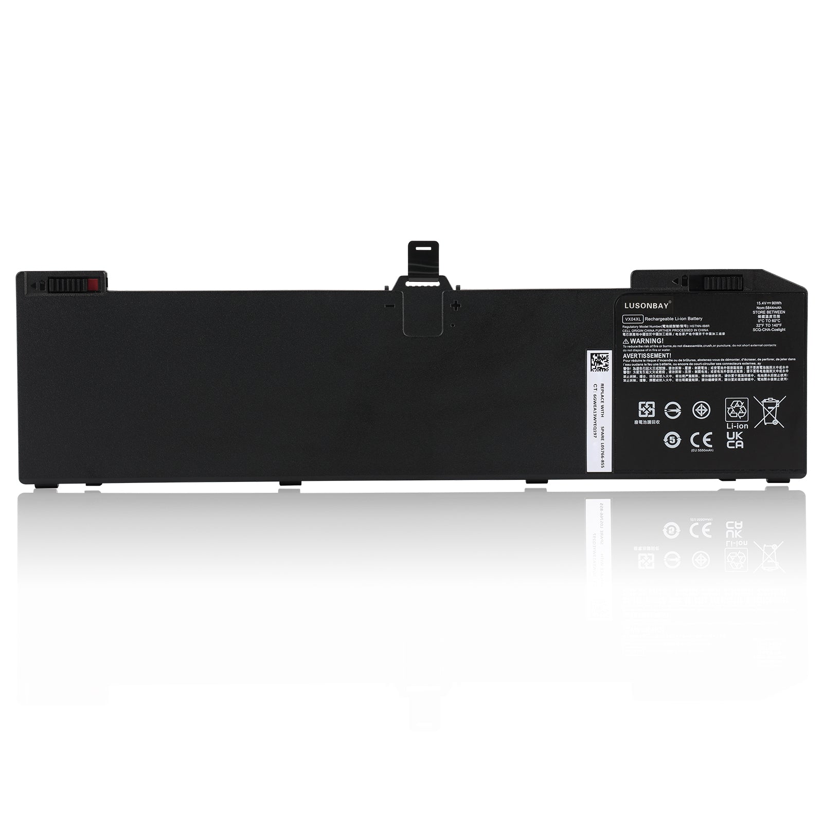 VX04XL Replacement Laptop Battery For HP Zbook 15 G5/G6 – 90Wh, 4-Cell, Li-Ion, HSTNN-IB8F