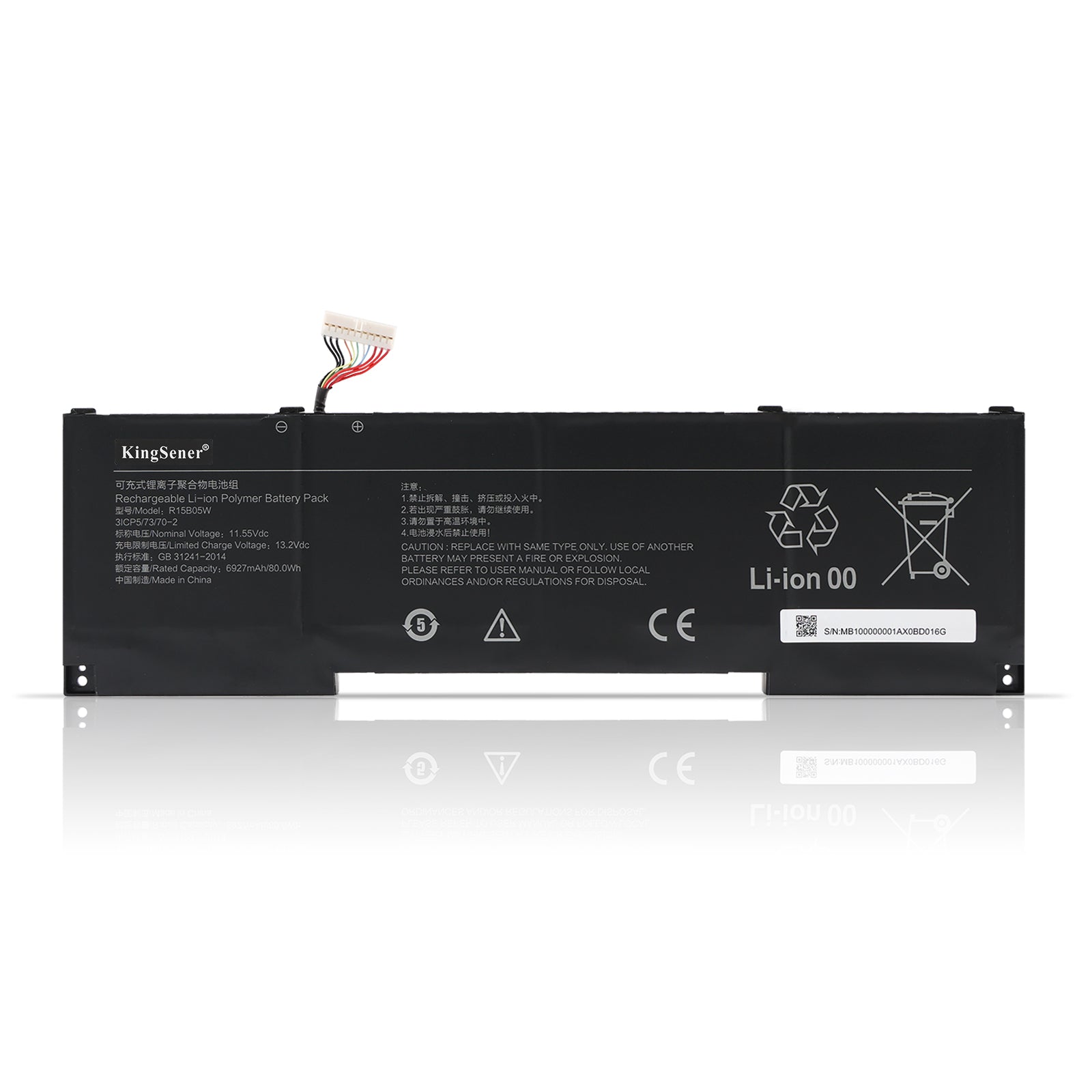 Laptop battery For Xiaomi Pro X15 R15B05W 31CP5/73/70-2 11.55V 6927mAh/80wh