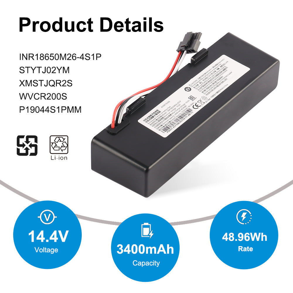 Xiaomi-INR18650M26-4S1P-14.4V-48.96Wh-Robot-Vacuum-Battery