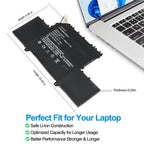 Xiaomi R10B01W replacement Li-polymer laptop battery 7.6V 37Wh 4866mAh dimensions 10 inch perfect fit for laptop