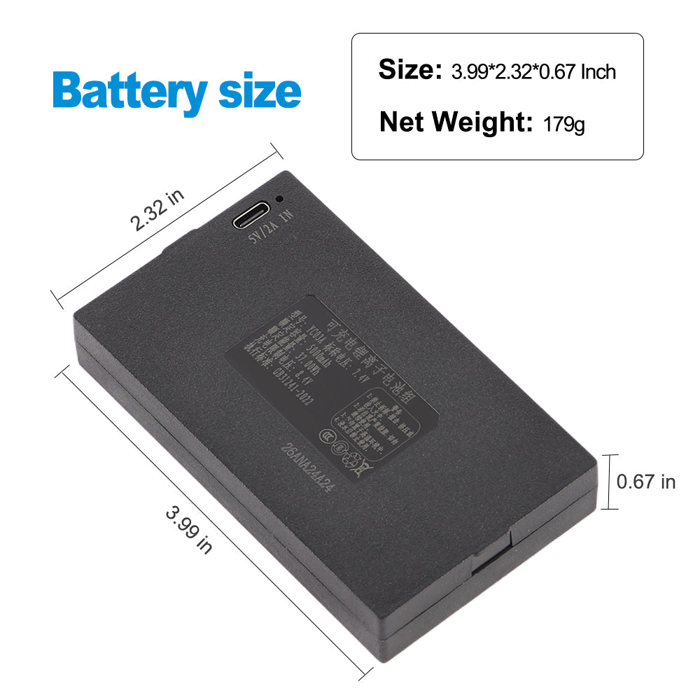 YC03A-7.4V-37Wh-Smart-Door-Lock-Battery