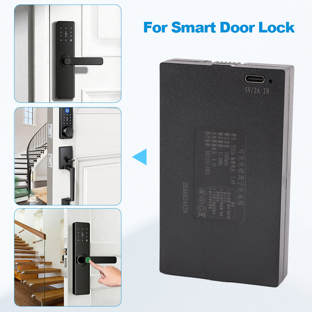 YC03A-7.4V-37Wh-Smart-Door-Lock-Battery