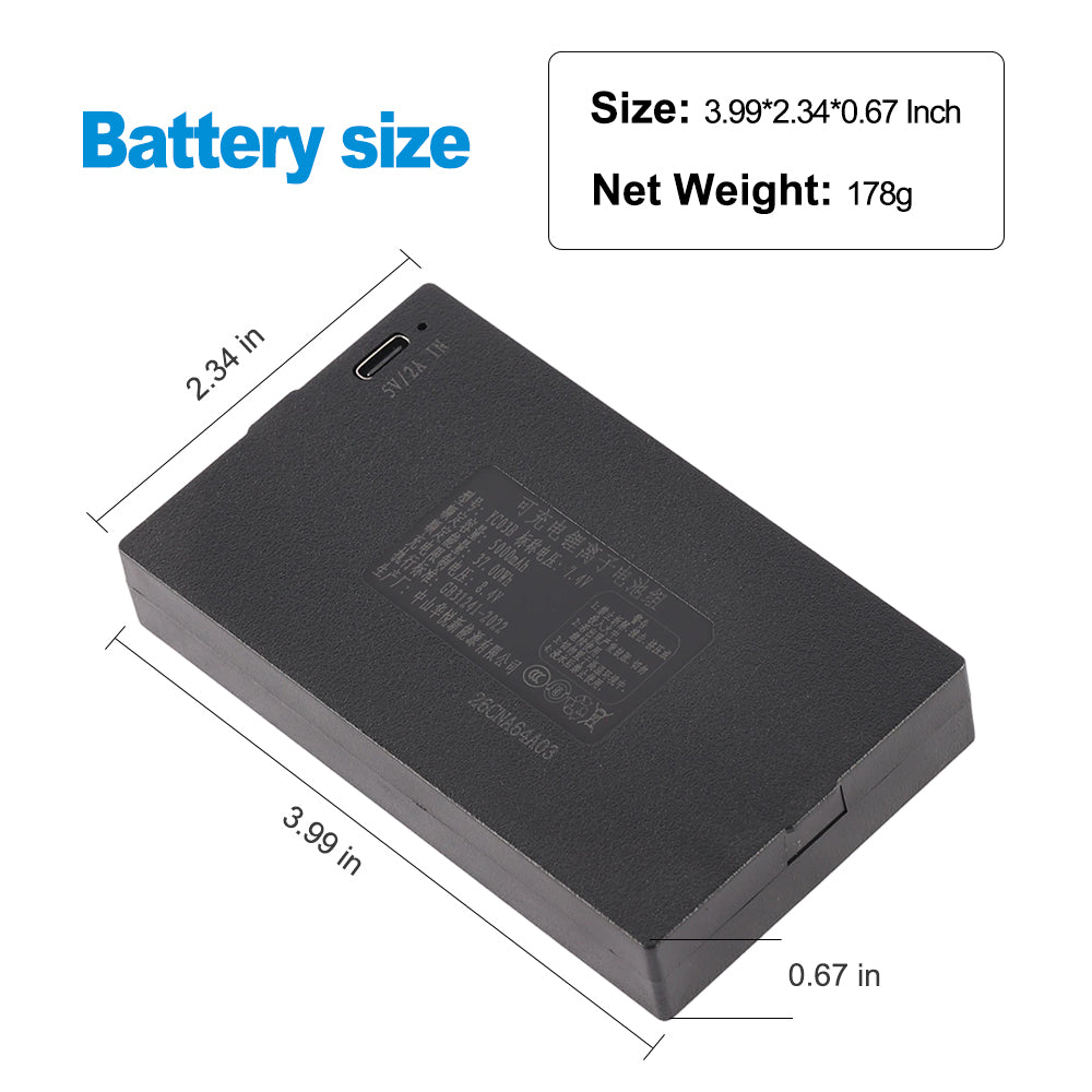 YC03B-7.4V-37Wh-Smart-Door-Lock-Battery