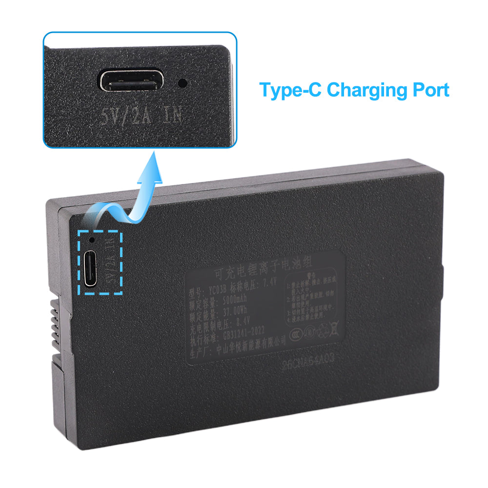 YC03B-7.4V-37Wh-Smart-Door-Lock-Battery