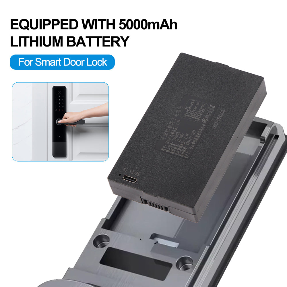 YC03B-7.4V-37Wh-Smart-Door-Lock-Battery