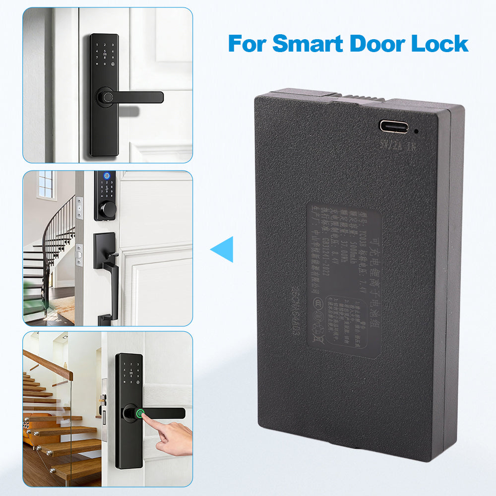 YC03B-7.4V-37Wh-Smart-Door-Lock-Battery