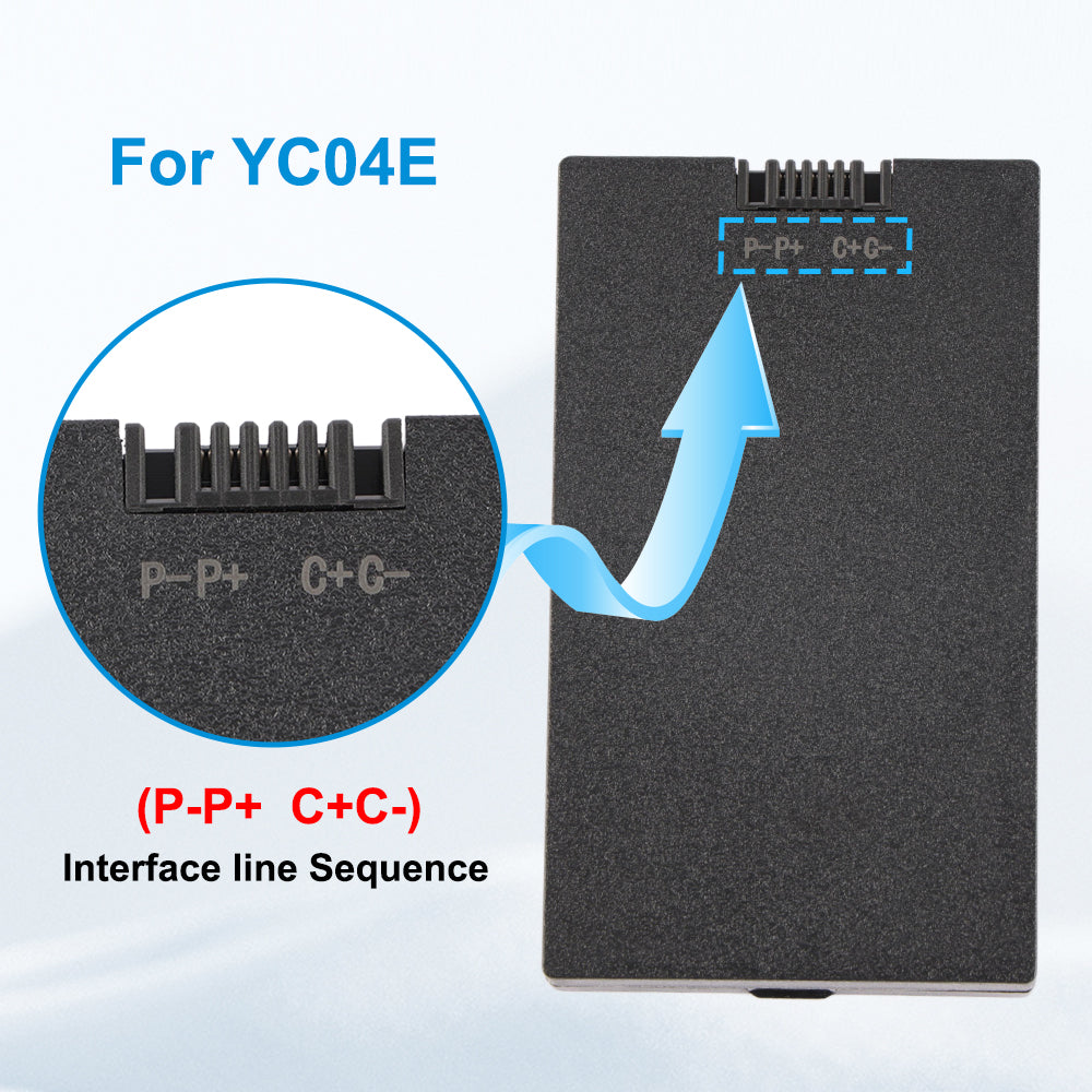 YC04E 4200mAh Replacement Battery For Smart Door Lock - Battery Interface