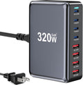 YMX-320W 320W USB-C GaN Charging Station with Dual 100W PD GaN III Pro