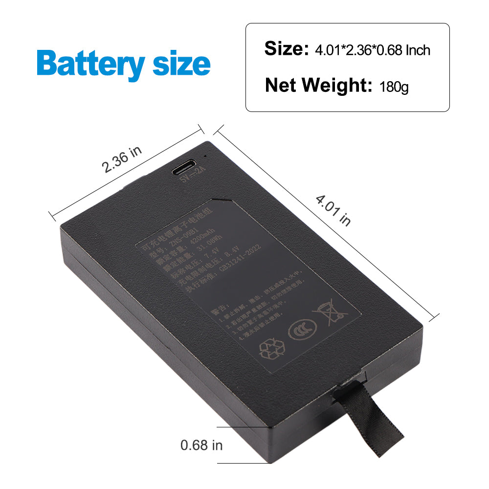 ZNS-09B1-7.4V-31.08Wh-Smart-Door-Lock-Battery