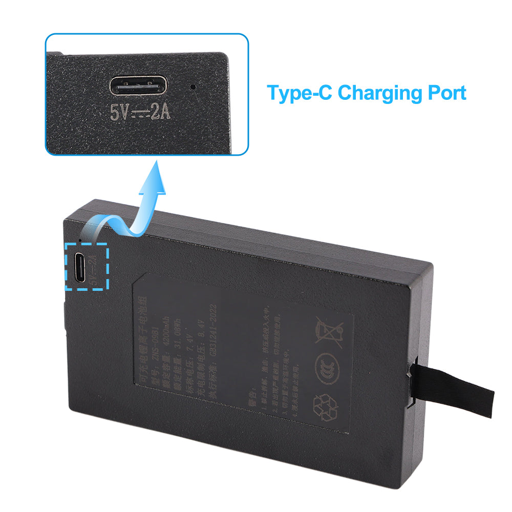 ZNS-09B1-7.4V-31.08Wh-Smart-Door-Lock-Battery