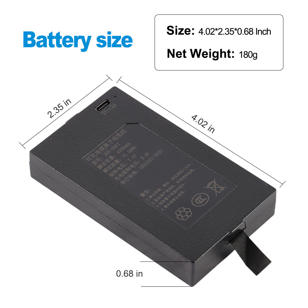 ZNS-09F1 4200mAh Replacement Battery For Smart Door Lock