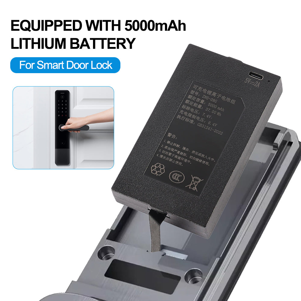 ZNS-09G-7.4V-37Wh-Smart-Door-Lock-Battery