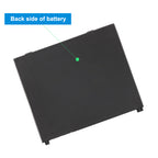 Back side of AMME3735 battery showing plain black surface