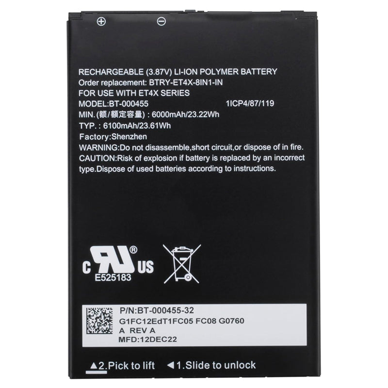 Zebra-BT-000455-3.87V-23.61Wh-Tablet-Battery