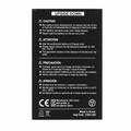 Bluebird BAT-EF50X-E 6400mAh lithium-ion battery with printed safety and manufacturer labels on a pure white background.