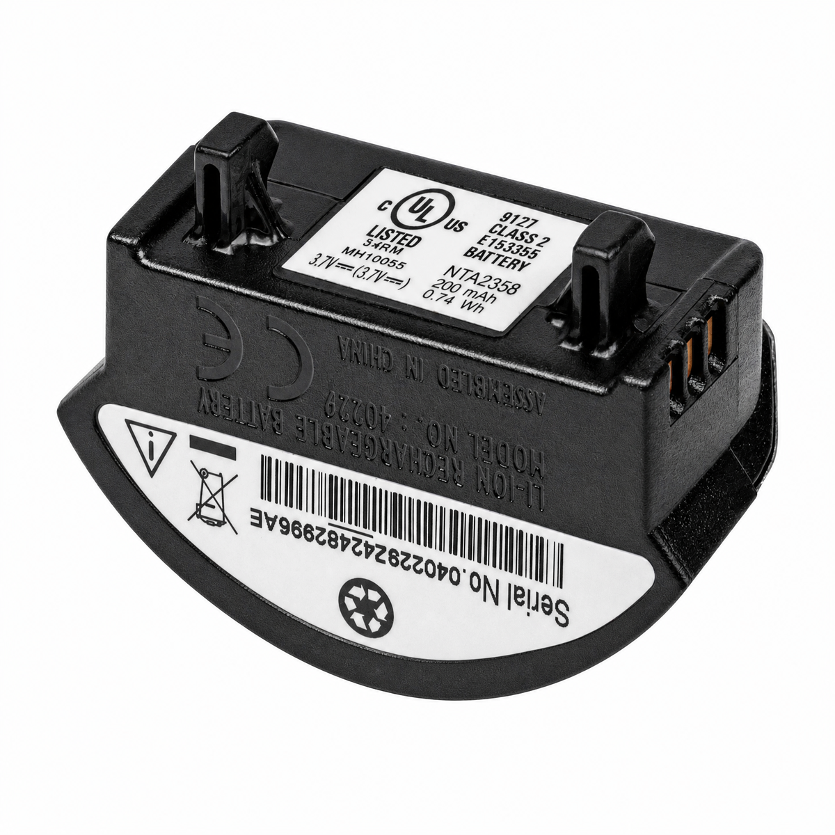 BOSE QC3 battery angled product view