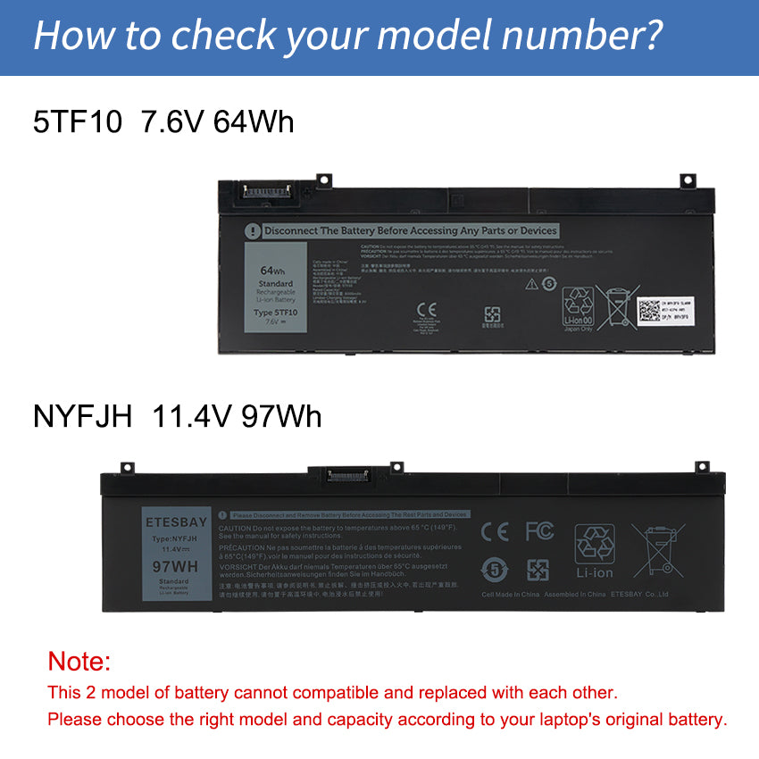 Dell-NYFJH-97Wh-Laptop-Battery