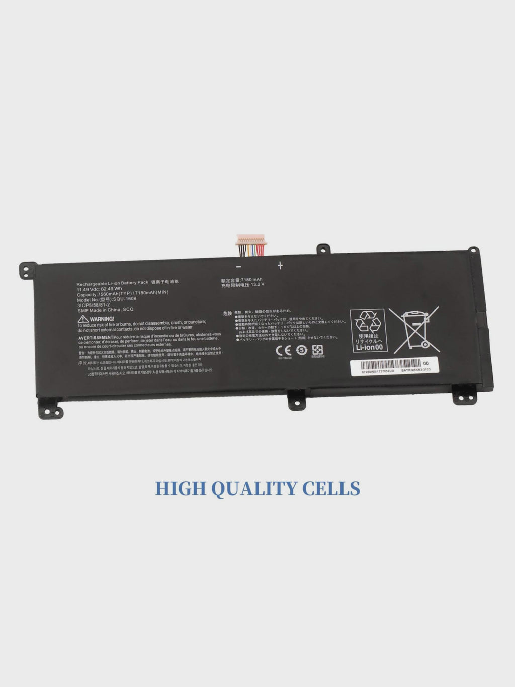 Hasee-KINGBOOK-SQU-1609-7560mAh-82.49WH-Laptop-Battery