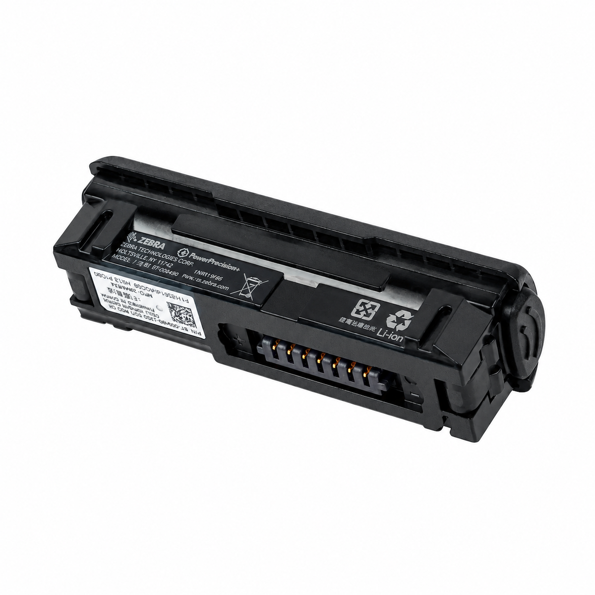 Zebra BT-000490 scanner battery detail view