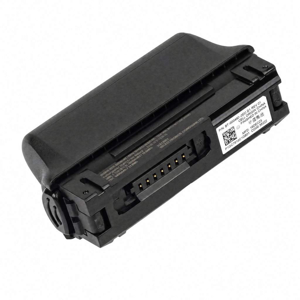 Zebra BT-000490E 4.6Ah scanner battery detail view