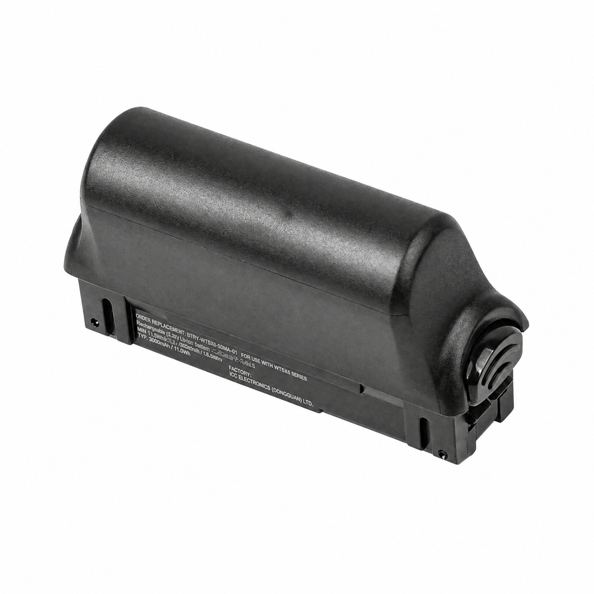 Zebra BT-000490E 4.6Ah scanner battery detail view