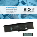 Kingsener-1FXDH-laptop battery-97WH
