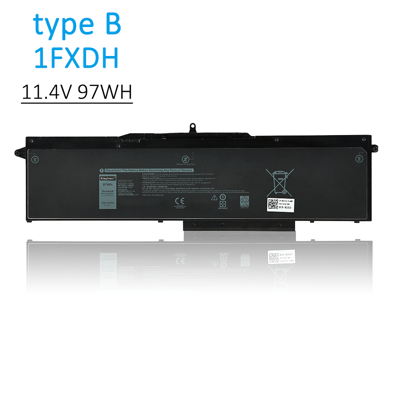Kingsener-1FXDH-laptop battery-97WH