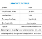KingSener 150W 220V Wired Electric Adjustable High Power High Power Constant Temperature Desoldering Soldering Iron Kit