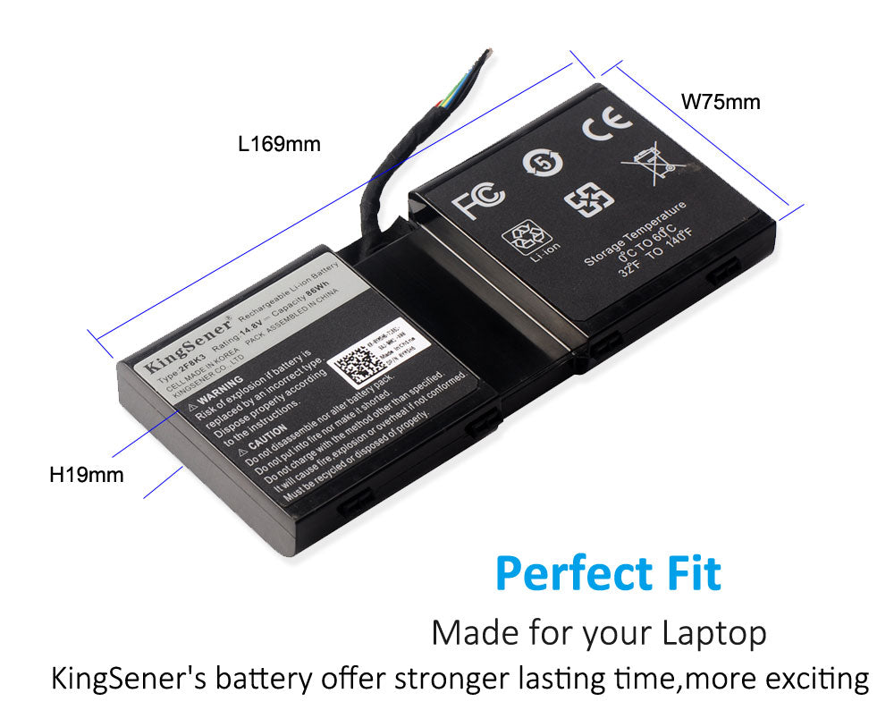 Dell-Alienware-2F8K3-laptop-battery-86WH