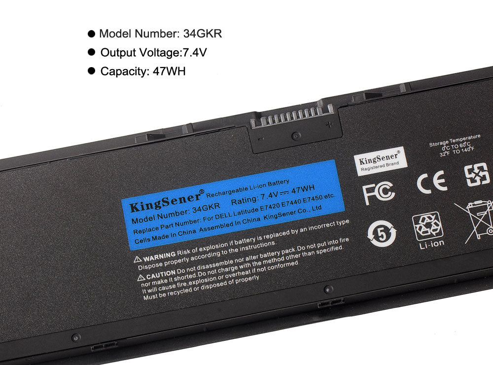 Dell-Latitude-34GKR-laptop-battery-47WH